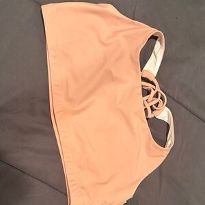 Onzie Peach Strappy Sports Bra size 1X NWT